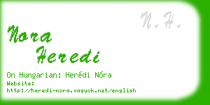 nora heredi business card